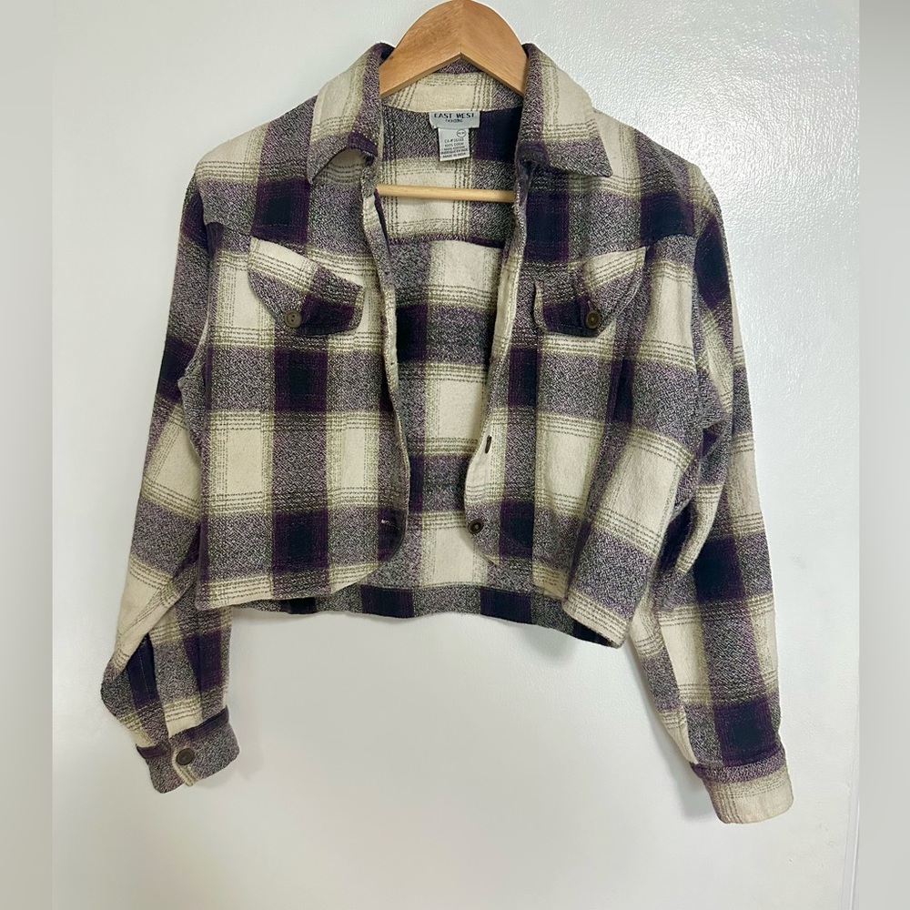 Vintage cropped flannel